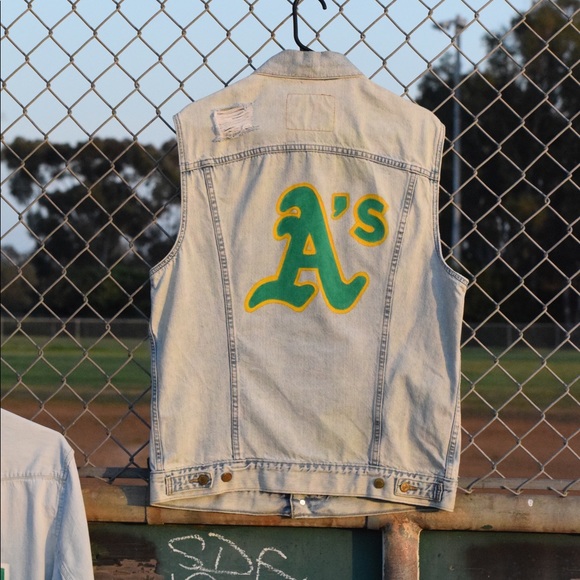 Levi's Other - Levi’s Sleeveless Denim Painted - Oakland A’s